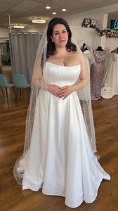 Effortlessly timeless. 🤍✨ This stunning satin ball gown wedding dress features a sleek structured bodice with exposed boning to accentuate your figure, a flattering cat eye neckline, and a soft, satin, flowing skirt that creates the most elegant movement. If you’re a bride searching for a clean,classic, and timeless wedding dress this gown is ready for you to say YES 🤍 Book your bridal appointment at Elegance by calling (219) 923-0977 or schedule on our website. Experience the Elegance magic ✨