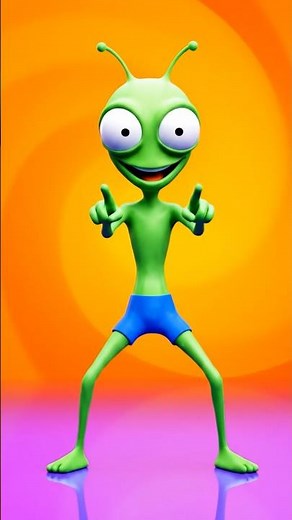 🟢 Dancing Green Alien 🕺 | Viral AI Animation | Dame Tu Cosita Style