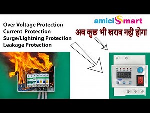 Single Phase Voltage, Current Protection with Surge and Leakage Protection With Auto-Reconnect