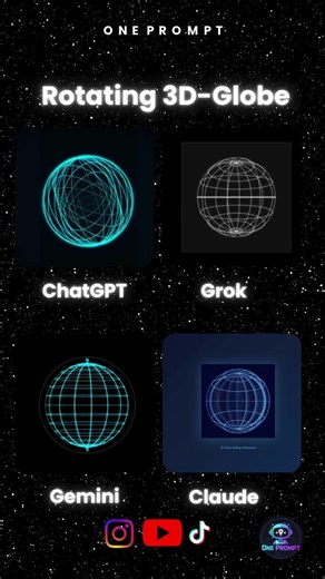 AI vs AI 3D Globe Animation | HTML/CSS/JS AI Coding Experiment