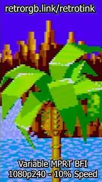 RetroTINK Variable MPRT Demo #shorts #youtubeshorts