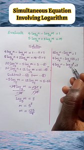Simultaneous Equation involving Logarithm #educational #mathematics #students #simultaneousequations #logarithms | Table of Knowledge TV