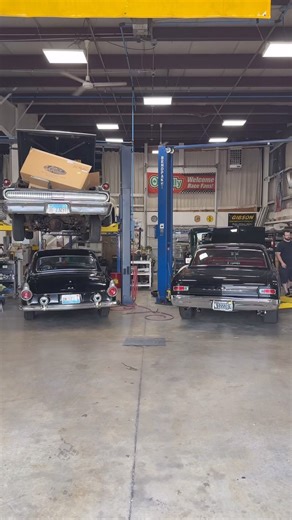 Another busy day at the shop! #autobodyshop #autobodyrepair #autobody #carrestoration #classiccarrestoration #mustangmach1 #fordthunderbird #thunderbird #chevelle #chevelless #66chevelle #corvette #corvettestingray #corvettec2 #musclecars #classicmuscle #americanmuscle #customclassics | Custom Classics Automobiles