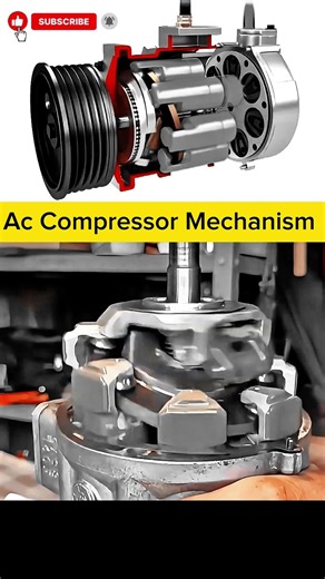 Variable Displacement AC Compressor | Satisfying Mechanical Animation #howitworks