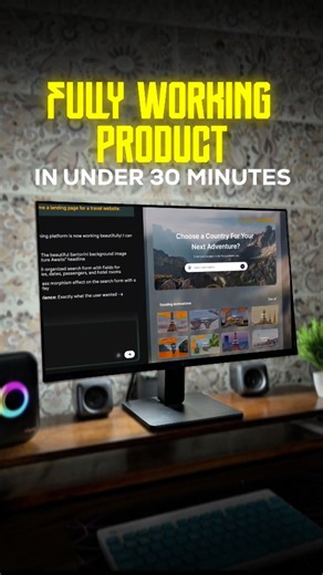 Alex Snippet | Coding on Instagram: "Create fully working app in under 30 minutes ⌛️ In this video, I'll show you an ai tool that can create web and mobile apps without coding in minutes. You can create any type of apps with this tool in no time. You don't need any coding knowledge or hire designers to create your first app. #coding #nocode #nocodetools #programming"