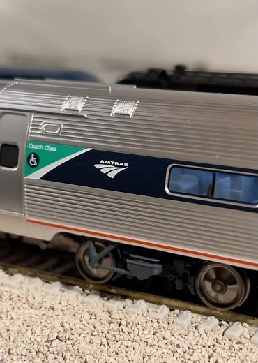 New Ho Scale Walthers Proto Amtrak Amfleets Phase VII #trains #modeltrains #amtrak