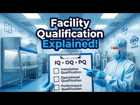 Pharmaceutical Facility Qualification Explained | IQ, OQ, PQ, ISO 14644 Cleanroom Standards