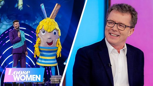 12K views · 107 reactions | Another singer will be unmasked tonight but Nicky Campbell paid us a visit on Tuesday to discuss his Dippy Egg experience on The Masked Singer as well as reuniting with Davina 讀 | Loose Women | Facebook