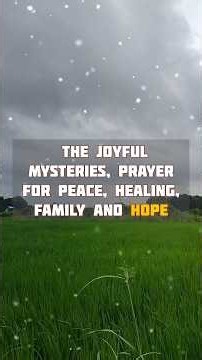September 21 Holy Rosary 🙏 Joyful Mysteries | Prayer for Peace, Healing & Family ❤️ #Shorts