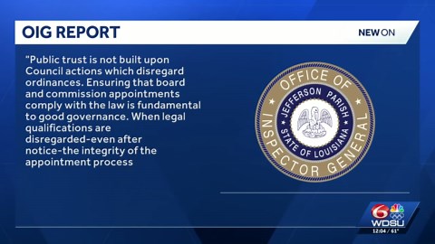 Jefferson Parish councilman accused of nominated people not qualified to Planning Advisory Board