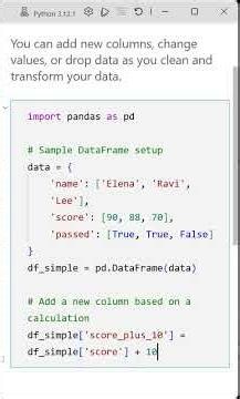 05 Modifying DataFrames: Add and Delete Columns in Pandas