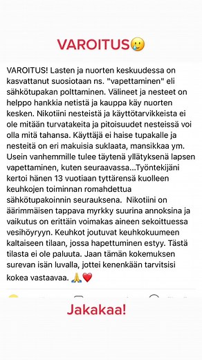 The Dangers of E-Cigarettes - Important Warning