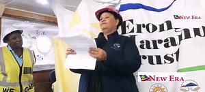 Wealth... The 203 employees of Erongo Marine Enterprises and Commercial Cold Storage Namibia shared N$13 million through a trust that was established in 2017 to share the wealth with the employees. Each employee received N$65 000 before tax. Video: Eveline de Klerk | New Era Newspaper