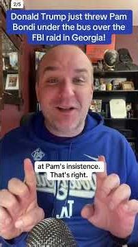 Donald Trump is going to make sure Pam Bondi takes any potential fall! #trump #donaldtrump #pambondi