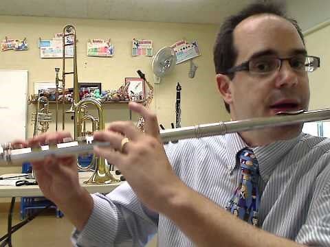 Flute Notes D, Eb, F & G