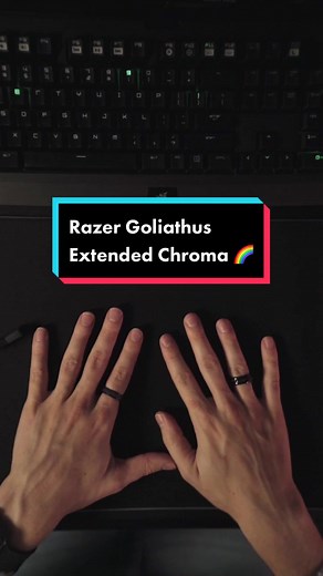 Illuminate every victory with the Razer Goliathus Extended Chroma #razer #gaming #gamer #gamingontiktok #unboxing #asmr