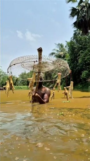 Chicken Leg and Hook Used For Catching Many Pangas Fish