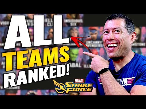 BUILD THESE FIRST1! ALL TEAMS RANKED BEST TO WORST- October 2025 - Marvel Strike Force Tier List