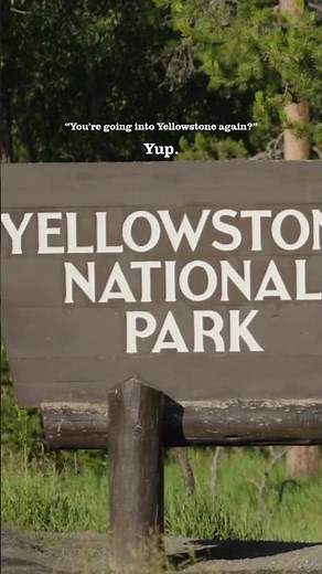 You're going into Yellowstone National Park again?