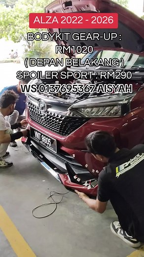 Perodua Alza 2022 Bodykit Gear-Up Modification