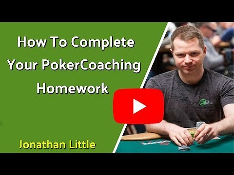 How To Complete Your PokerCoaching Homework and Use The Range Analyzer