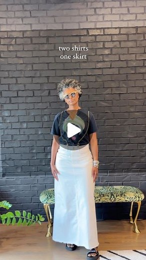 Patrice Alexander | One skirt, two shirts ✨ which look do you like best? Outfit Details: -Black Shirt: @fanmdjanm -Frida Top: random shop in Miami -Skirt:... | Instagram