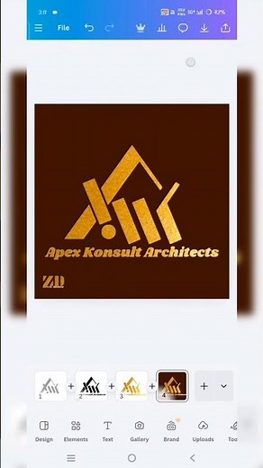 How to Create Logo in Canva | Golden Architecture Logo Design Tutorial #trendingsong #logodesign