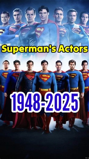 🦸Superman Actors: THEN & NOW Transformation🤯 (1948-2025)#thenandnow#superman#manofsteel #shorts