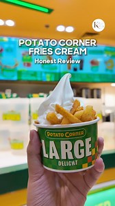 Potato Corner Fries Cream or Fries and Ice Cram! Maybagong product nila, pero sa Glorietta pa lang available. 📍 Potato Corner XP 📌 Glorietta 4, 3rd Floor - Food Choices Masarap ba? Here's my honest food review. #fyp #KCGoesTo #PotatoCorner #potatocornerxp #friesandicecream #friescream #foodph #foodietokph #foodtokph #foodieph #foodtrip #foodlover | KC Goes To
