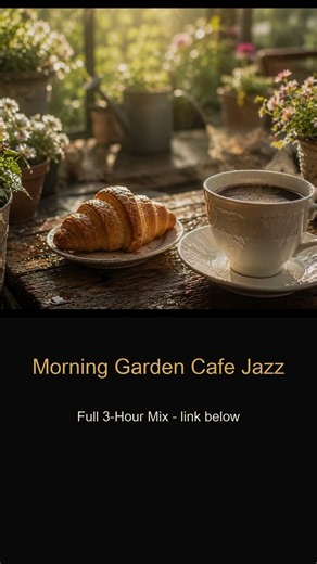 Morning Garden Cafe Jazz #Shorts | Full Mix in Description