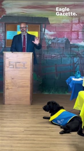 7.9K views · 98 reactions | Inmates at SCI helped train puppies now entering service dog training, part of a national program with proven benefits. https://www.lancastereaglegazette.com/story/news/local/2025/10/22/prison-raised-puppies-start-professional-service-dog-training-sci-canine-companions-mojo-lancaster/86798509007/?utm_campaign=trueanthem&utm_medium=social&utm_source=facebook | Lancaster Eagle-Gazette | Facebook