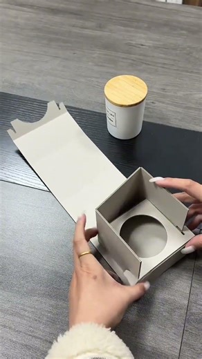 Efficient Two-Piece Foldable Paperboard Box for Fragrance, Candles & Jewelry #rigidbox