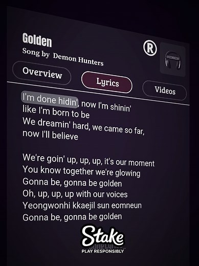 Golden by Demon Hunters: Lyrics and Song Insights