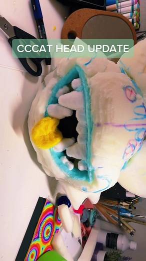 #furry #cccats #fursona #foam #evafoam #fursuitmaker #foamheads #fyp #foryoupage #furryart #foryoupage❤️❤️ #cat #monster #art #fursuit #furryfandom