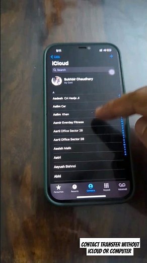 How to transfer contacts in Apple Iphone without iCloud and Computer - Simplest method