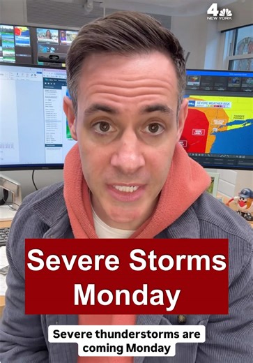 Another sign of spring, severe weather! Monday evening (3/16) will see heavy rain, dangerous winds & the possibility of tornadoes! The greatest risk is over western New Jersey, but the Hudson Valley, Jersey Shore & the New York City metro could see severe weather as well. @NBC New York