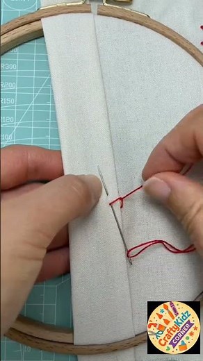 DIY Folded Fabric Stitching | Easy Hand Sewing Tutorial | Crafty Kidz Corner
