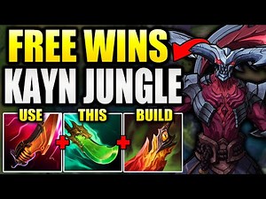 RED KAYN JUNGLE WITH THE CORRECT BUILD = FREE WINS