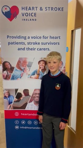 Thank you Ronan McDonagh from Ballina, Co Mayo, for sharing your story - a strong, young patient voice! ❤️ When Ronan was born, he needed an arterial switch operation in Crumlin's Children's Hospital. Now, age 12, Ronan is thriving and loves sports. Ronan's family are long-time supporters and Mayo friends of Croí Heart & Stroke Charity. Ronan and his classmates from St. Muredach's College joined us for Croí's World Heart Day celebrations back in September. | Heart & Stroke Voice Ireland