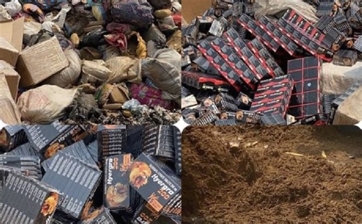 Police destroy millions of tramadol, sex enhancing drugs in Ashanti Region