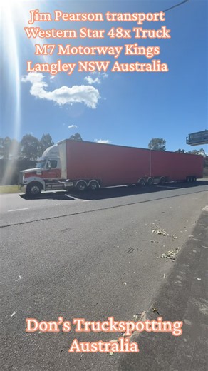 Western Star 48x Truck B Double Jim Pearson Transport M7 Motorway Kings Langley NSW Australia
