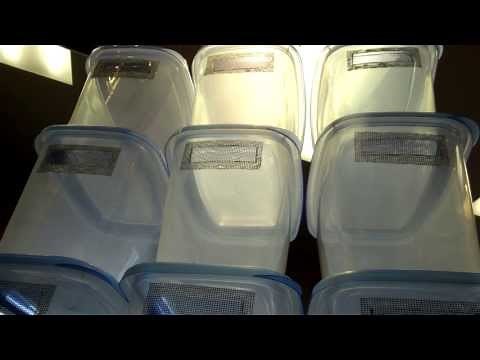 Cut totes with out cracking ( making critter bins)