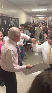 3.5K views · 114 reactions | We could not think of a better way to bid farewell to Mr. Rusciano than to have all of our middle and high schoolers line the hallways to give hugs, high-fives and well wishes! Happy MR. RUSCIANO DAY! | LSU Laboratory School | Facebook