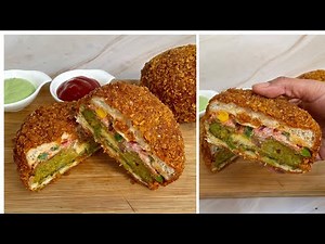 Crispy Crunchy Kurkure Burger | Best Burger Recipe |Street Style Burger Recipe, Kurkure Aloo Burger