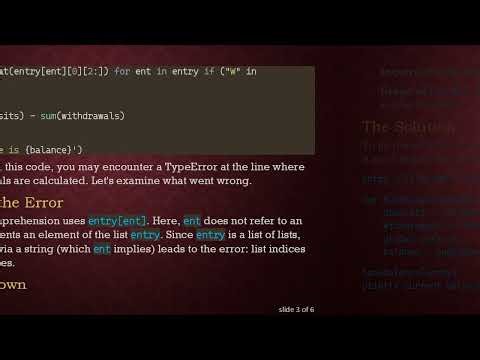 Fixing the TypeError: list indices must be integers or slices, not str in Python Code