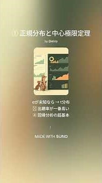 ① 正規分布と中心極限定理