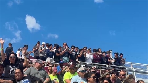 Our football boys were on their feet cheering after our mighty band’s amazing performance at the UIL Area Competition this morning! 🎶🔥 Calallen Band Boosters #WeAreCalallen | Calallen Football Booster Club