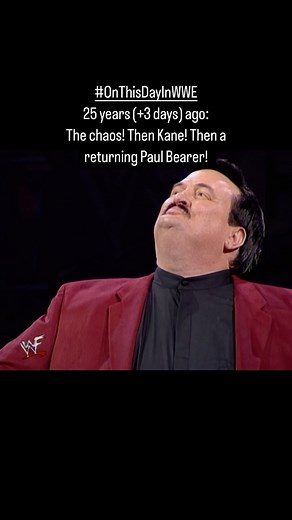 What an end to this brilliant episode of Raw! After the fantastic 5v5 tag between Triple H, X-Pac, Chris Benoit, Perry Saturn & Dean Malenko v Cactus Jack, The Rock & Too Cool, we get this goosebump moment! Bearer is reunited with The Big Red Machine, who’s seeking revenge from X-Pac for stealing Tori from him #onthisdayinwwe | On This Day in WWE