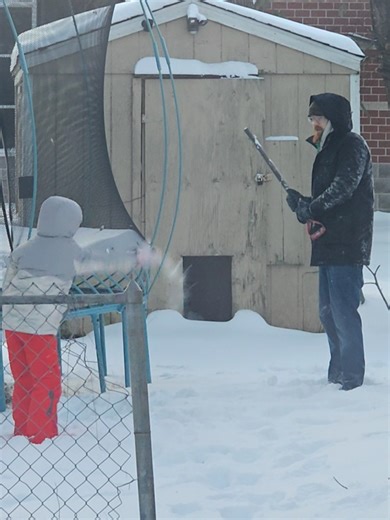 They both busted up laughing after a second of being frozen lol