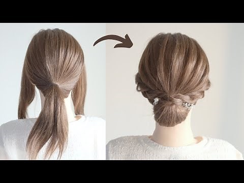 シンプルで上品なシニヨンヘアアレンジ / Simple and Elegant Chignon Hairstyle